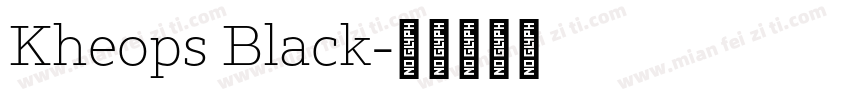 Kheops Black字体转换